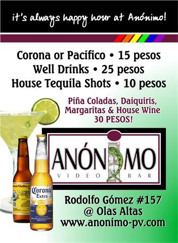 Anonimo Gay Bar Puerto Vallarta Gay Vallarta Travel and Rental Guide